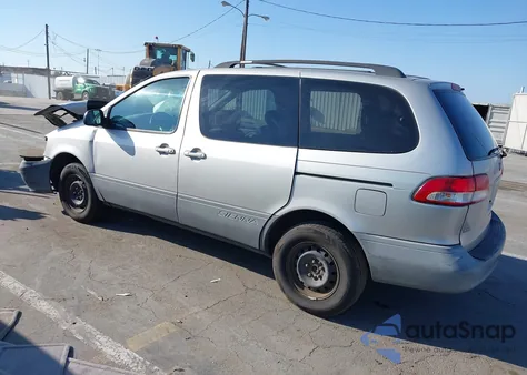 2002 Toyota Sienna Ce из США, поврежденный, VIN 4T3ZF19C02U470083